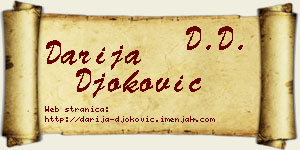 Darija Đoković vizit kartica